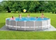 Басейн каркасний Intex 26732 NP Prism Frame Pool 549x122 см насос 220V 5 687 л/ч объем воды 24311л лестница тент подстилка - изображение 1
