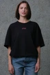 Жіноча Оверсайз Футболка З Принтом Without Pink 1702 2XL/3XL Black - изображение 1