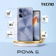 Смартфон TECNO POVA 6 (LI7) 6.78" 8/256ГБ, 2SIM, 6000мА рік, Interstellar Blue - зображення 6
