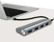 Hub USB Logilink 4 x USB 3.0 to USB Type-C Silver (4052792048643) - obraz 4