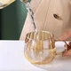 Чашка стеклянная, кружка для чая и кофе "Страсть", 400 мл, золотистая - изображение 2