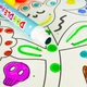 Художественный набор для рисования Tookyland точечная живопись для малышей 10 цветов с рулонной раскраской - изображение 2
