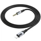 Кабель BOROFONE BL19 AUX Jack 3.5 to Lightning (1M) для iOS пристроїв iPhone iPad iPod Чорний - изображение 3