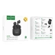Бездротові блютуз навушники HOCO ES56 wireless BT 5.1 headset TWS вакуумні в кейсі з LED індикаторами Чорний - изображение 2