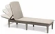 Шезлонг лежак з матрацом пластиковий капучино Keter Jaipur with cushion 255884 - зображення 2