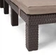 Шезлонг лежак з матрацом пластиковий капучино Keter Jaipur with cushion 255884 - зображення 7