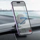 Магнитный держатель для телефона HOCO H30 Brilliant magnetic car holder(center console) Black - изображение 5