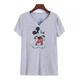 Женская футболка Disney с Микки Маусом серая S - изображение 1