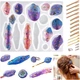 Силиконовая форма для создания заколок LET'S RESIN с зажимами в комплекте (белая) - изображение 1