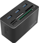 Hub USB Logilink USB 3.2 Gen 1 Dock Station Black (4052792048643) - obraz 1