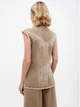 Джинсовый жилет AGNA (AG-11002) L бежевый - изображение 2
