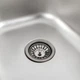 Мойка для кухни PLATINUM из нержавеющей стали 9550D ДЕКОР 950x500мм угловая врезная микротекстура 0.8мм на полторы чаши с сифоном PLS-A639 - изображение 5