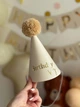 Персоналізований дитячий ковпачок на День народження бежевий HeyBaby - изображение 1