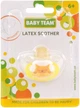 Пустушка Baby Team латексна, ортодонтична 6+ міс (3202_котик) - изображение 3