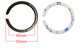 Стальная пластина для MagSafe Ring Letter на скотче (Кольцо С / black) - изображение 2