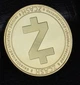 Сувенирная монета Zcash (зеткеш) в пластиковой прозрачной коробке/чехле Золото - изображение 7