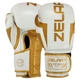Рукавички боксерські шкіряні Zelart ELITE Pro (розмір 10oz, Білий-золотий) - изображение 1