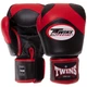 Перчатки боксерские кожаные TWINS VELCRO BGVL13 (размер 14oz, Черный-красный) - изображение 1