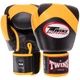 Перчатки боксерские кожаные TWINS VELCRO BGVL13 (размер 14oz, Черный-желтый) - изображение 1