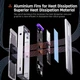 Чехол DOCKCASE Explorer Edition M2 SSD 10s Power Protection, SSD Detection Health Detection, Dual USB-C 3.2 Gen 2 Ports (10Gbps) поддерживает NVMe SSD до 4 ТБ - серебристый - изображение 8