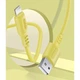 Дата кабель USB 2.0 AM to USB-C 1.0m soft silicone yellow ColorWay (CW-CBUC043-Y) - изображение 5
