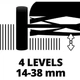 Газонокосилка Einhell GE-HM 18/38 Li-Solo, 18В, PXC, 38 см, 45 л, 14-38 мм, 10.5 кг (без АКБ и ЗУ) (3414200) - изображение 7
