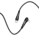 Кабель Hoco U84 Rally Type-C to Lightning 120 cm 3A PD 18W black - зображення 5