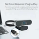 Веб-камера USB FullHD 1080P Webcam с микрофоном Free Driver silver (HDWeb1080P-S) - изображение 2