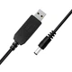 Кабель USB - DC-5.5*2.1мм 12V 1м, Black - изображение 1