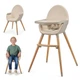 Стульчик для кормления 2 в 1 Kinderkraft Fini 2 Beige (KHFINI02BEG0000) (5902533924493) - изображение 2