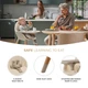 Стульчик для кормления 2 в 1 Kinderkraft Fini 2 Beige (KHFINI02BEG0000) (5902533924493) - изображение 6