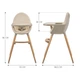 Стульчик для кормления 2 в 1 Kinderkraft Fini 2 Beige (KHFINI02BEG0000) (5902533924493) - изображение 8
