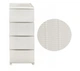 Комод пластиковий "Ротанг" 4 яруси 86*45*35 см R-Plastic (білий) - изображение 2
