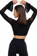 Спортивный топ Designed for Fitness PASSION BLACK longsleeve M - изображение 3