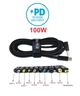 Комплект адаптерів 10 в 1 з кабелем USB Type-c DC (5.5х2.5) 100W 1,8 метра (0395) - зображення 1