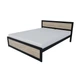 Кровать в спальню MebliRoMax Loft 180х200 Дуб Сонома /Черный (000083199) - изображение 1