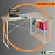 Компьютерный Стол Угловой Лофт с Полками 120 x 50 x 74 см Jumi Confy Loft Рабочий Офисный стол для ноутбука Белый Письменный стол для офиса - изображение 1