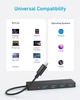 Anker USB C Hub, 4-портовый адаптер USB 3.0, ультратонкий 5 Гбит/с OTG, 20 см кабель, для MacBook, Mac Pro, Mac mini, iMac, Surface Pro, XPS, ПК, флэш-накопитель - изображение 4
