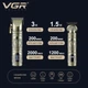 Профессиональный набор для стрижки волос VGR V-670 машинка для стрижки и триммер со сменными насадками - изображение 6