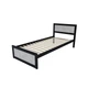 Кровать односпальная MebliRoMax Loft 90х200 Индастриал /Черный (000082914) - изображение 2