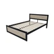 Кровать двуспальная MebliRoMax Loft 140х200 Дуб Сонома/Черный (000083198) - изображение 2