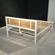 Кровать двуспальная с ламелями MebliRoMax Loft 160х200 Дуб Тахо /Белый (000082915) - изображение 3