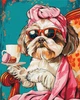 Картина по номерам 40х50 см. Игривый ши-тсу ©art_selena_ua Идейка КНО6611 - изображение 1