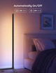 Торшер з RGB підсвічуванням кімнати розміром 160 см, кутова LED лампа з можливістю керування по Bluetooth - зображення 6