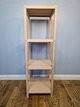 Стелаж (этажерка) 1150х360х360 мм WoodDecor из натурального дерева 4 полочки без покрытия - изображение 2