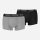 Набор трусов боксеров мужских хлопковых Puma Men Everyday Trunk 2P 93832102 XL 2 шт Серый/Черный (8720245556897) - изображение 1