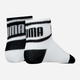 Набор детских носков хлопковых 2 пары Puma Baby Wording Sock 93837801 19-22 р Белый/Черный (8720245567909) - изображение 2