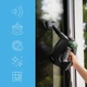 Пароочисник ручний MalTec HDS3550W-PRO для дому та автомобіля 1350 Вт 550 мл. IPX4 6 насадок + аксесуари пароочищувач Чорний - зображення 7
