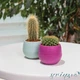 Горшок для цветов Colorful 1,3 л бело-серый 13х13х12,5 см - изображение 11