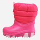 Śniegowce dziecięce dla dziewczynki ocieplane Crocs Classic Neo Puff Boot K 207684 33-34 Różowe (191448883604) - obraz 3